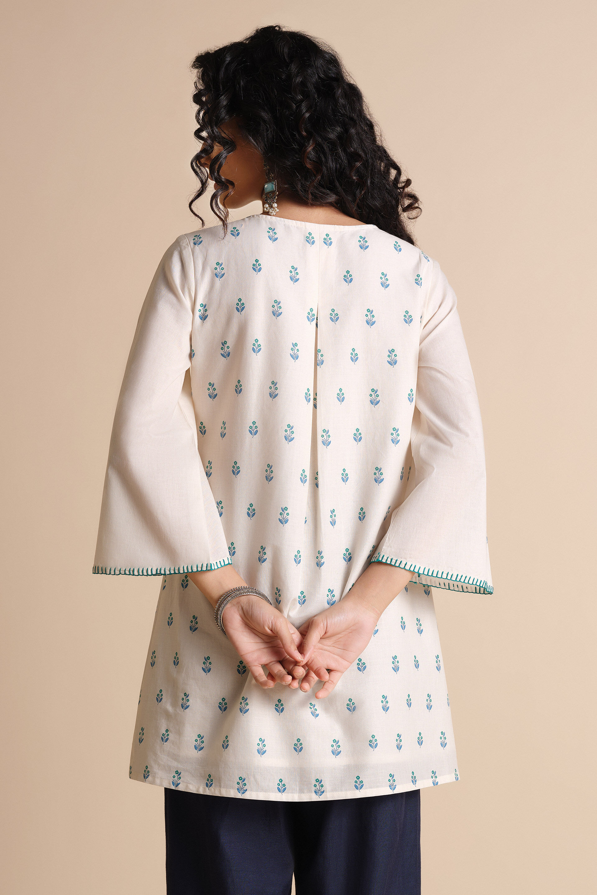 Udta Firta Tunic, Off White, image 5